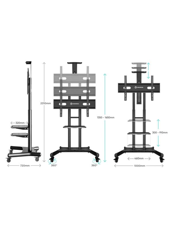 Стойка мобильная Onkron TS1881 чёрная