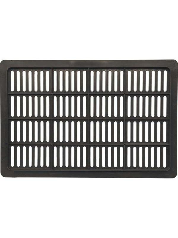 Ящик пластиковый 600х400х250мм перф/перф (арт.201)_черный