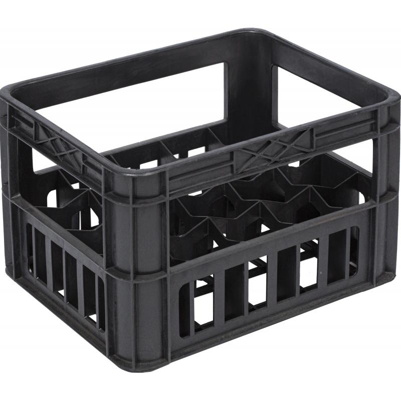 Ящик для бутылок 0,5 л 400х320х280/260 внутри _черный арт.419