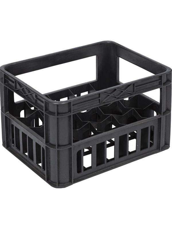 Ящик для бутылок 0,5 л 400х320х280/260 внутри _черный арт.419