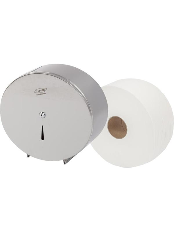 Диспенсер для туалетной бумаги рулLuscan Professional JUMBO Roll мет 0966A