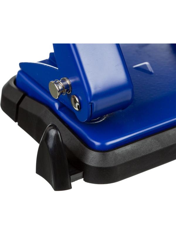 Дырокол Attache до 25 листов, с блокиратором, металлич., синий