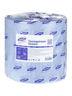 Бумага протирочная Luscan Prof 2сл 1000лx1рул/уп 360м голубая с перфорацией