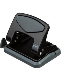 Дырокол Attache до 25 листов, с блокиратором, металлич., чёрный