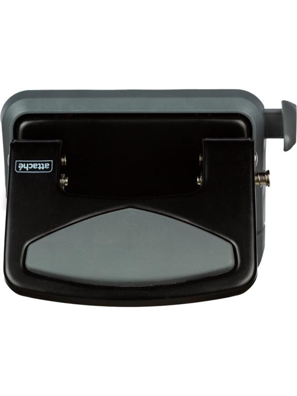 Дырокол Attache до 25 листов, с блокиратором, металлич., чёрный