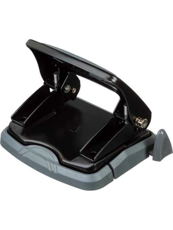 Дырокол Attache до 25 листов, с блокиратором, металлич., чёрный