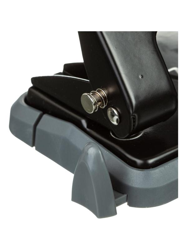 Дырокол Attache до 25 листов, с блокиратором, металлич., чёрный