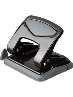 Дырокол Attache до 35 листов, с блокиратором, металлич., чёрный