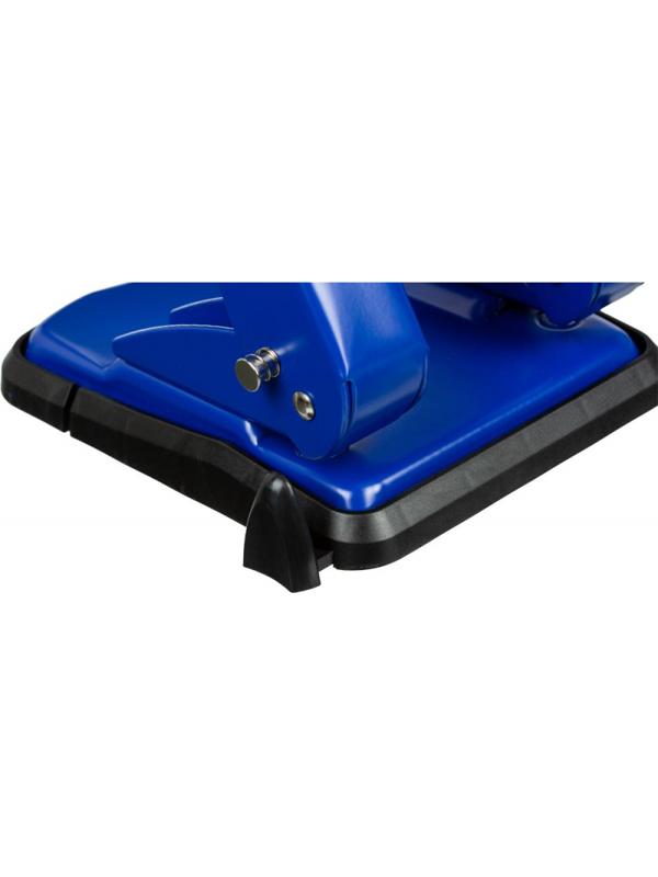 Дырокол Attache до 50 листов, с блокиратором, металлич., синий