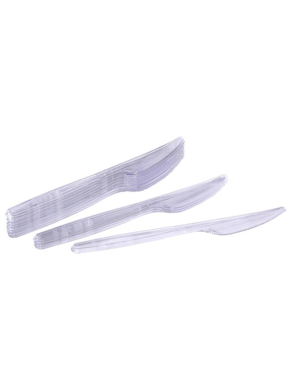 Нож одноразовый 180мм прозрачный, Комус, ПС, 50шт/уп