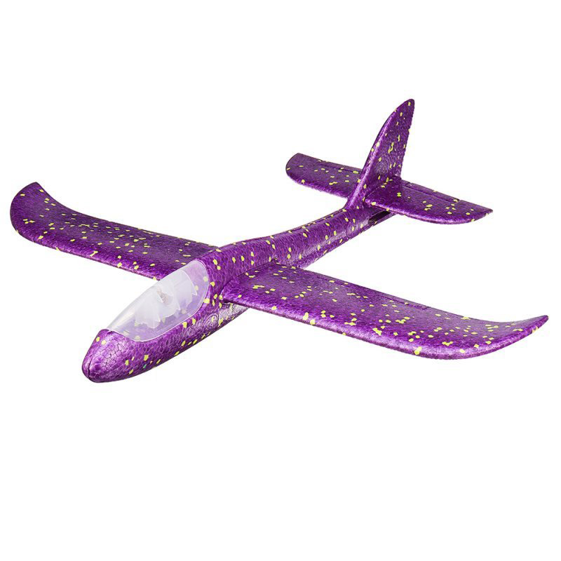 Метательный Самолет-Планер Светящийся 48см. Фиолетовый