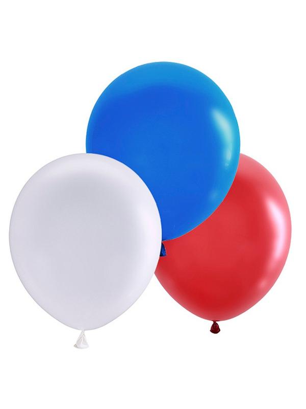 Набор шаров Пастель Триколор 30шт шар латекс M 12/30см