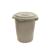 Бак для отходов 60л пластик, серый с крышкой