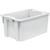 Контейнер пластиковый 600х400х300мм сплошной (арт.601)_морозостойкий белый