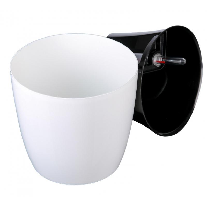 Горшок цветочный с автополивом КОМФОРТ 3,5л белый ПИ-25-9ТХ