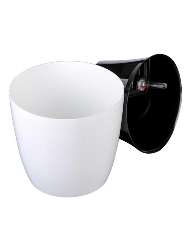 Горшок цветочный с автополивом КОМФОРТ 3,5л белый ПИ-25-9ТХ