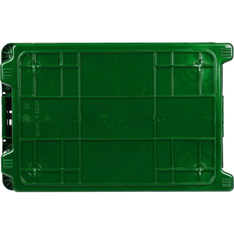 Контейнер пластиковый 600х400х300мм сплошной (арт.601)_зеленый