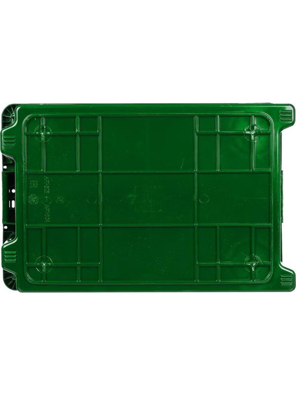 Контейнер пластиковый 600х400х300мм сплошной (арт.601)_зеленый