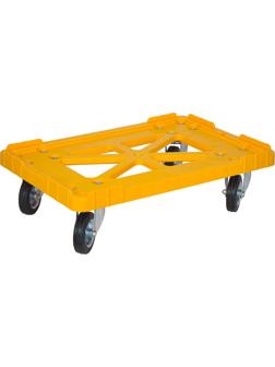Тележка для ящиков 625х420х175мм (арт.508)_желтая