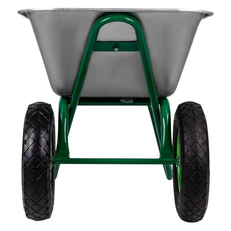 Тачка садово-строительная усиленная, г/п 320кг,100л (689863)