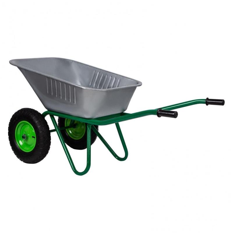 Тачка садово-строительная усиленная, г/п 320кг,100л (689863)