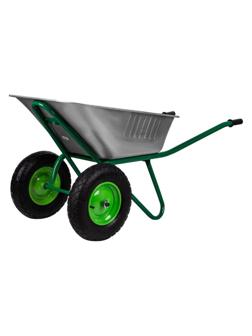 Тачка садово-строительная усиленная, г/п 320кг,100л (689863)