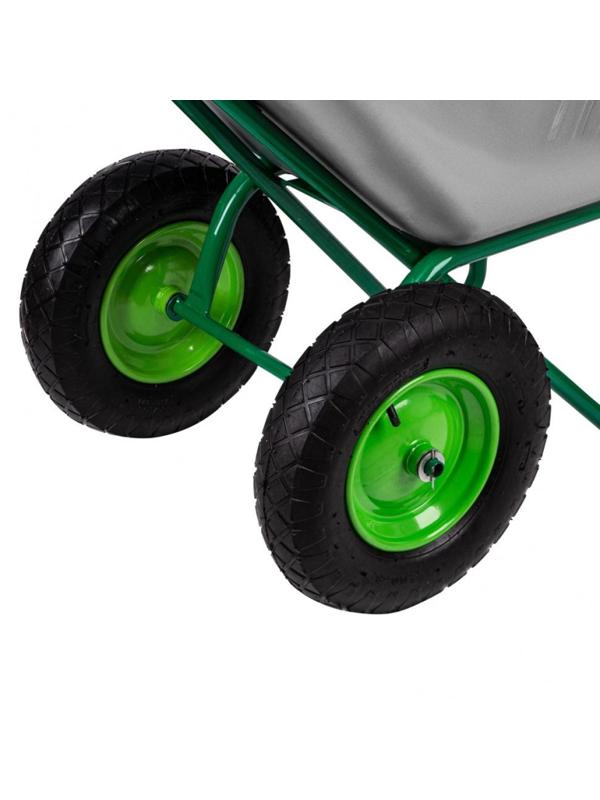 Тачка садово-строительная усиленная, г/п 320кг,100л (689863)