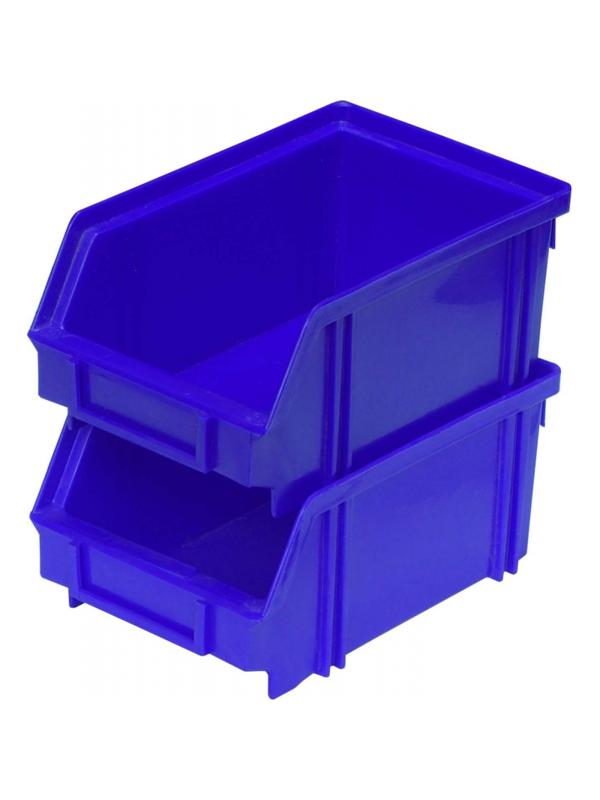 Лоток для склада 170 х 105 х 75 синий(7968), сплош