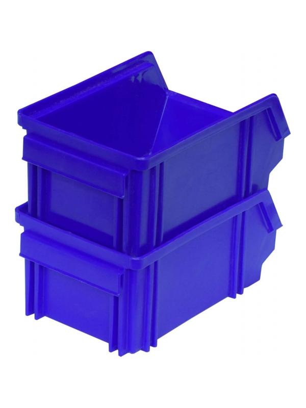 Лоток для склада 170 х 105 х 75 синий(7968), сплош
