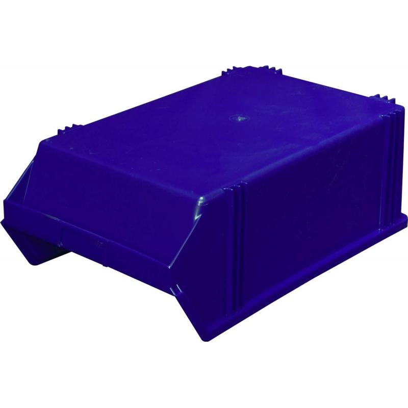 Лоток для склада 500 х 310 х 183 синий(7965), сплошной