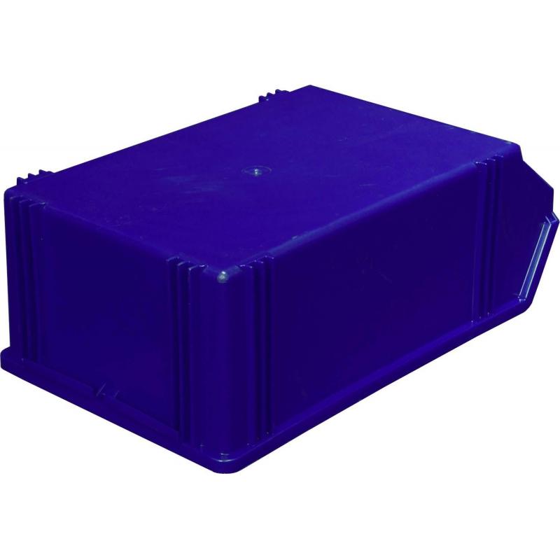 Лоток для склада 500 х 310 х 183 синий(7965), сплошной