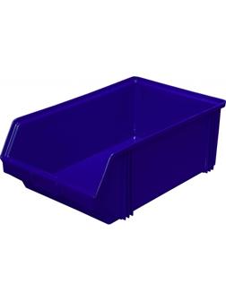 Лоток для склада 500 х 310 х 183 синий(7965), сплошной