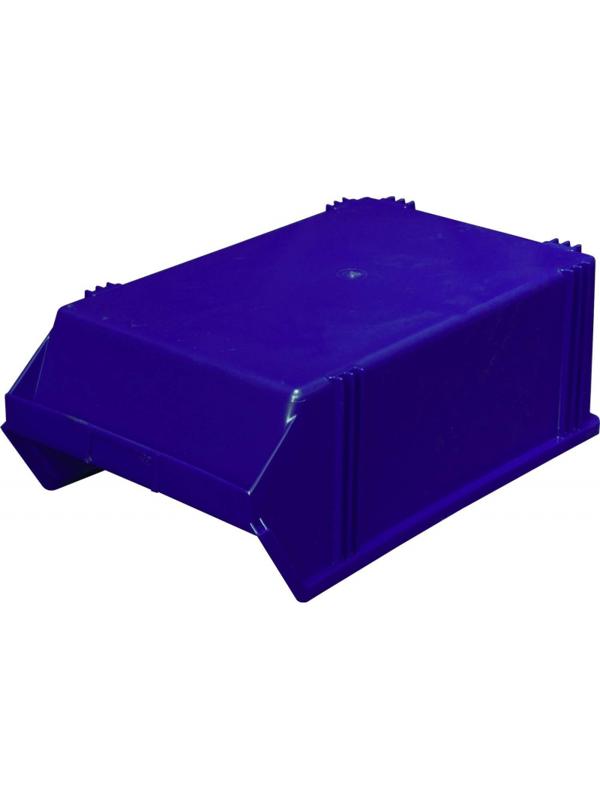 Лоток для склада 500 х 310 х 183 синий(7965), сплошной