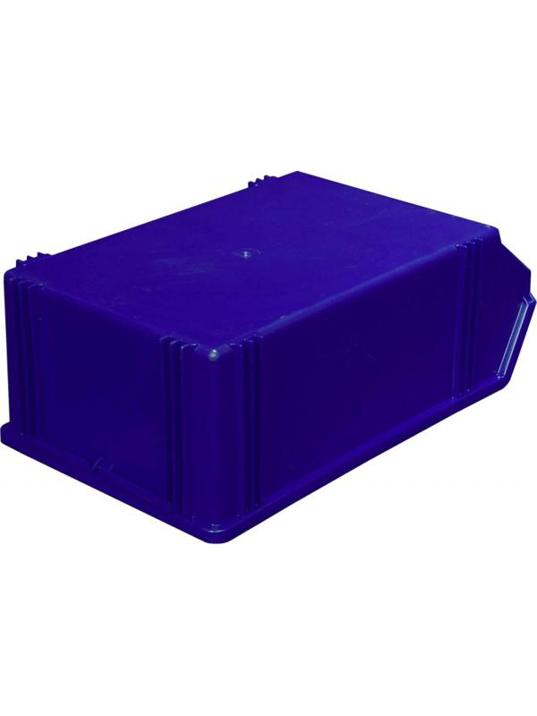 Лоток для склада 500 х 310 х 183 синий(7965), сплошной