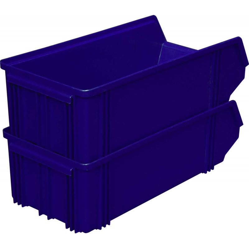 Лоток для склада 500 х 230 х 150 синий(7964), сплошной