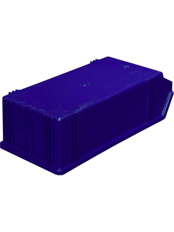Лоток для склада 500 х 230 х 150 синий(7964), сплошной