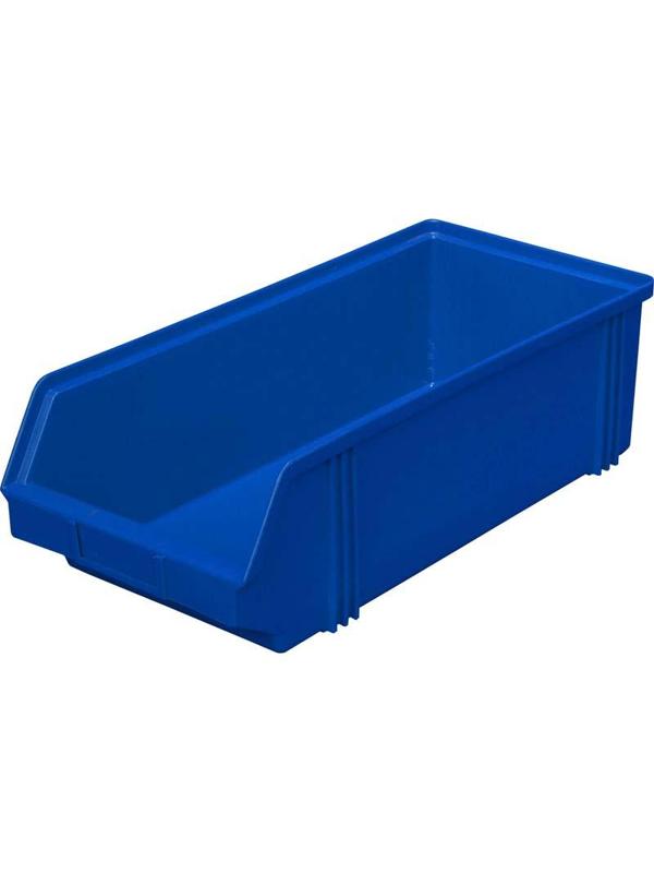 Лоток для склада 500 х 230 х 150 синий(7964), сплошной