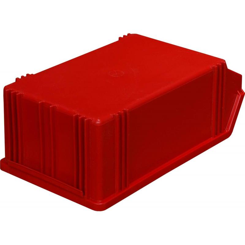 Лоток для склада 400 х 230 х 150 красный(7963), сплошной