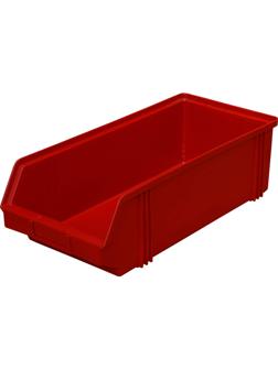 Лоток для склада 500 х 230 х 150 красный(7964), сплошной
