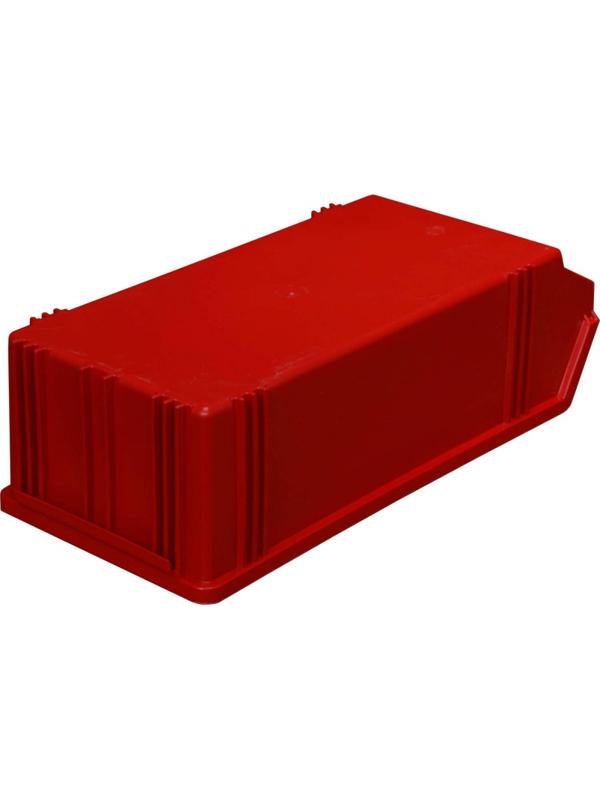 Лоток для склада 500 х 230 х 150 красный(7964), сплошной