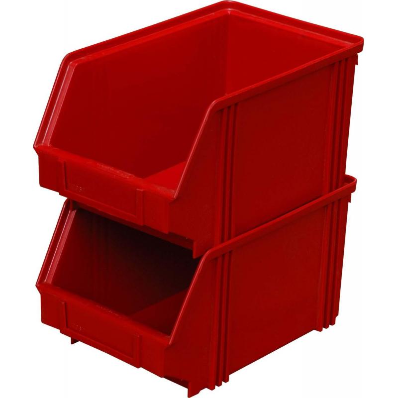 Лоток для склада 250 х 148 х 130 красный(7967), сп