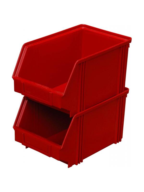 Лоток для склада 250 х 148 х 130 красный(7967), сп