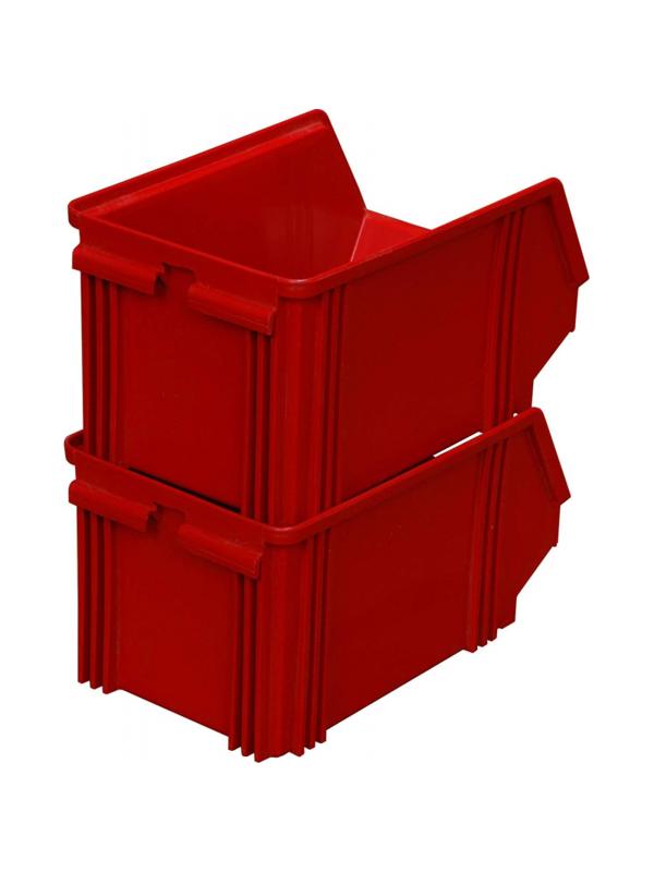 Лоток для склада 250 х 148 х 130 красный(7967), сп