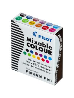 Чернила Чернильный картридж PILOT Parallel Pen 12 цветов 12 шт/уп IC-P3-AST