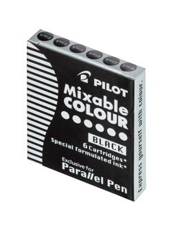 Чернила Чернильный картридж PILOT Parallel Pen черные 6 шт/уп IC-P3-S6 B