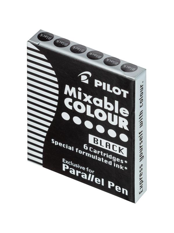 Чернила Чернильный картридж PILOT Parallel Pen черные 6 шт/уп IC-P3-S6 B
