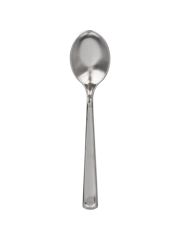 Ложка одноразовая чайная  130мм, металлизированная, ПС 50 шт/уп