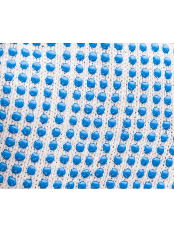 Перчатки защитные трикотажные ПВХ Точка 5 нитей 10 класс, размер 8, 5 пар