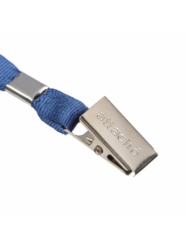 Держатель для бейджа Attache с клипом синий K-1081, 5 шт/уп