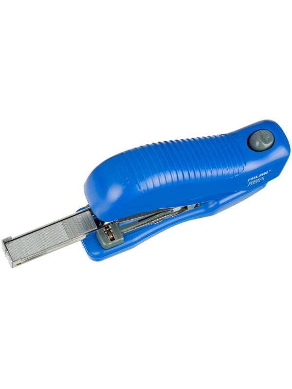 Степлер Milan (N24/6, 26/6) до 30лис, энергосберегающий,пластик,син